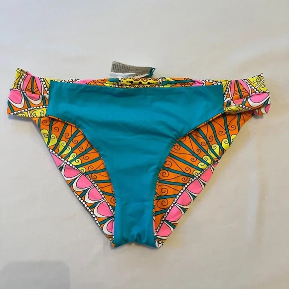 Trina Turk Tunic Coverup & Bikini Bottom Set Swim Beach - Picture 13 of 16